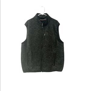 🟢Free Country Grey Zip Up Fleece Vest Size XXL